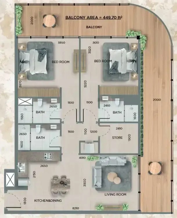 Plan d’étage 2