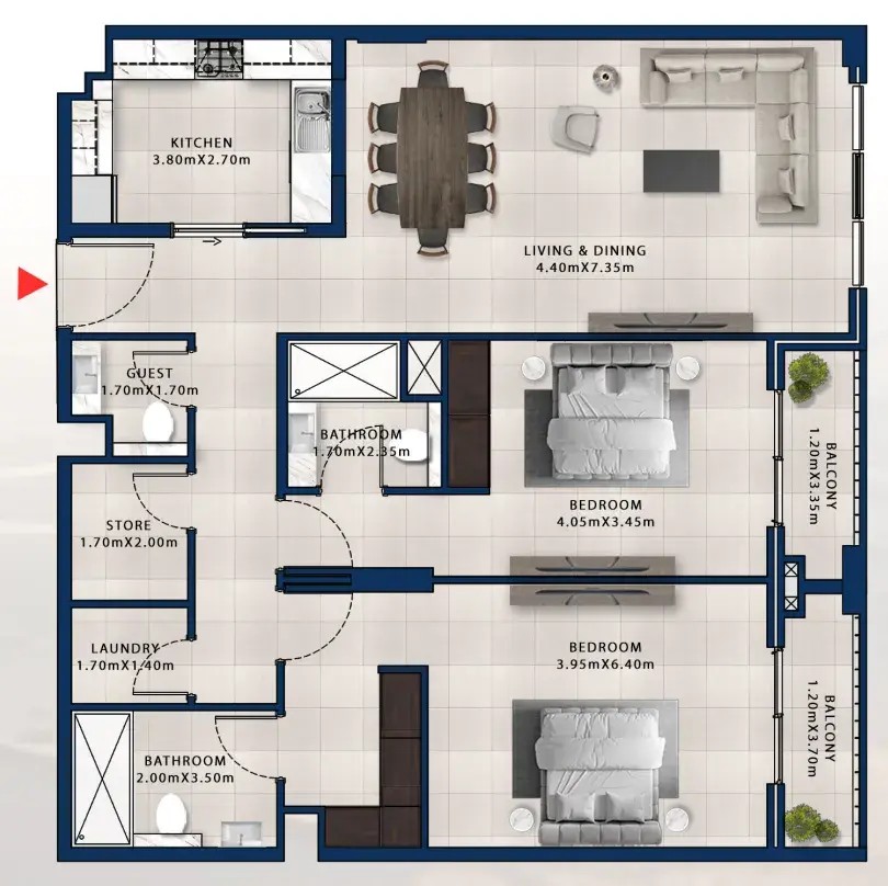 Plan d’étage 2