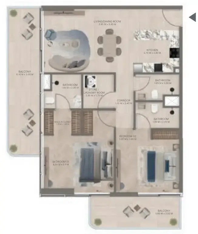 Plan d’étage 2